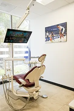 Modern dental treatment room at Playa District Dental
